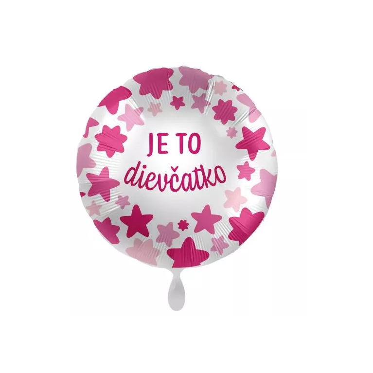 Balónek fóliový Je to dievčatko