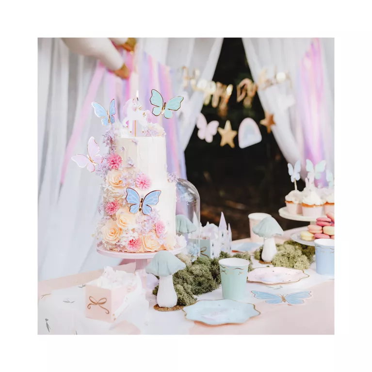 Talíře Jednorožec pastelové 6 ks