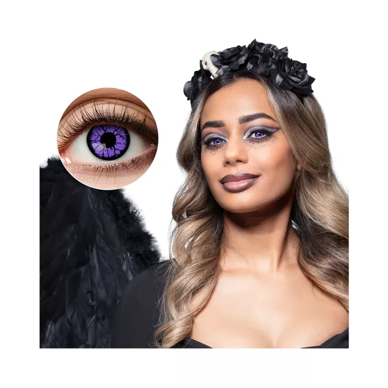 Kontaktní čočky fialové