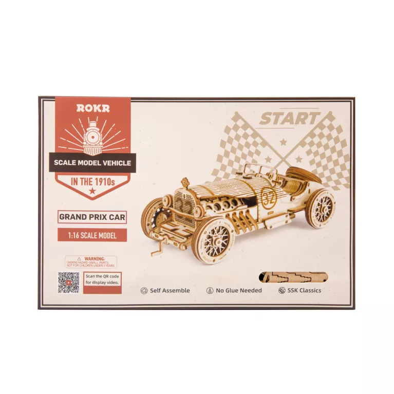 Dřevěný model - Závodní automobil