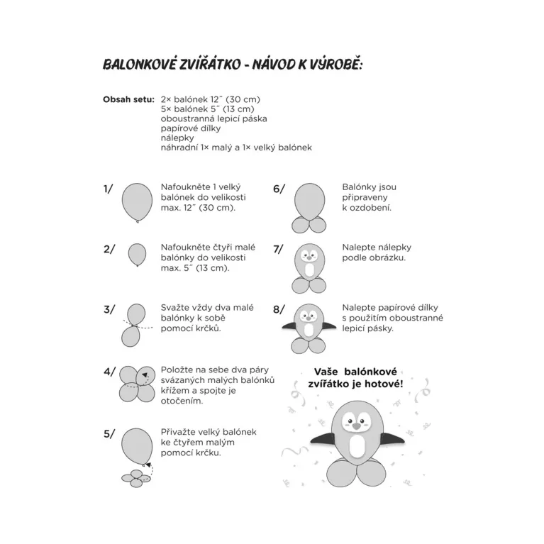 Balónkové zvířátko DIY Žába