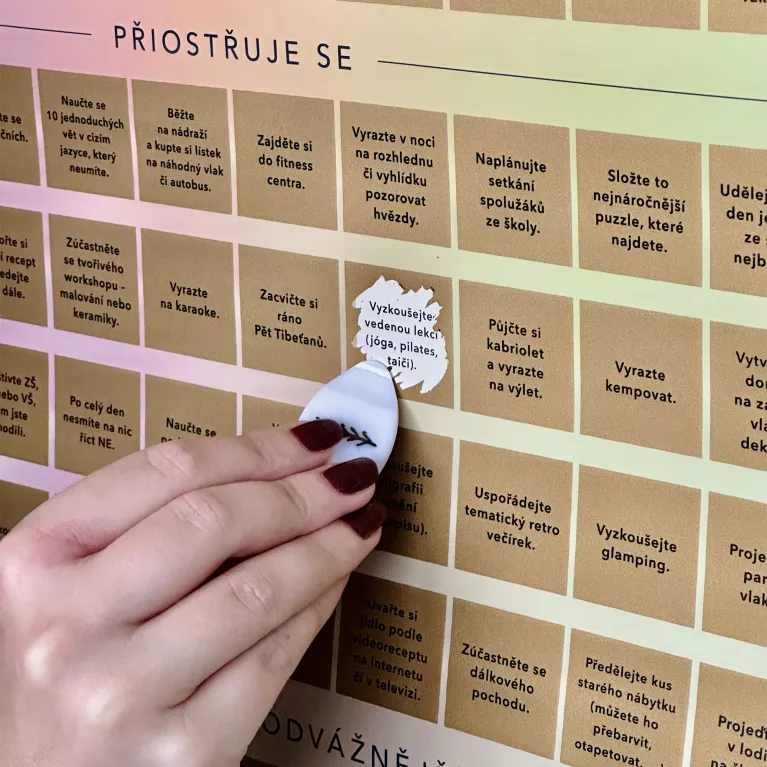 Stírací plakát - 100 tipů, co dělat v důchodu