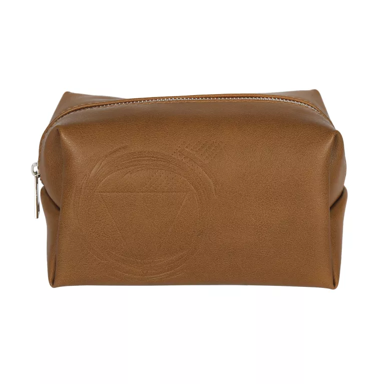 Hnědá kosmetická taška