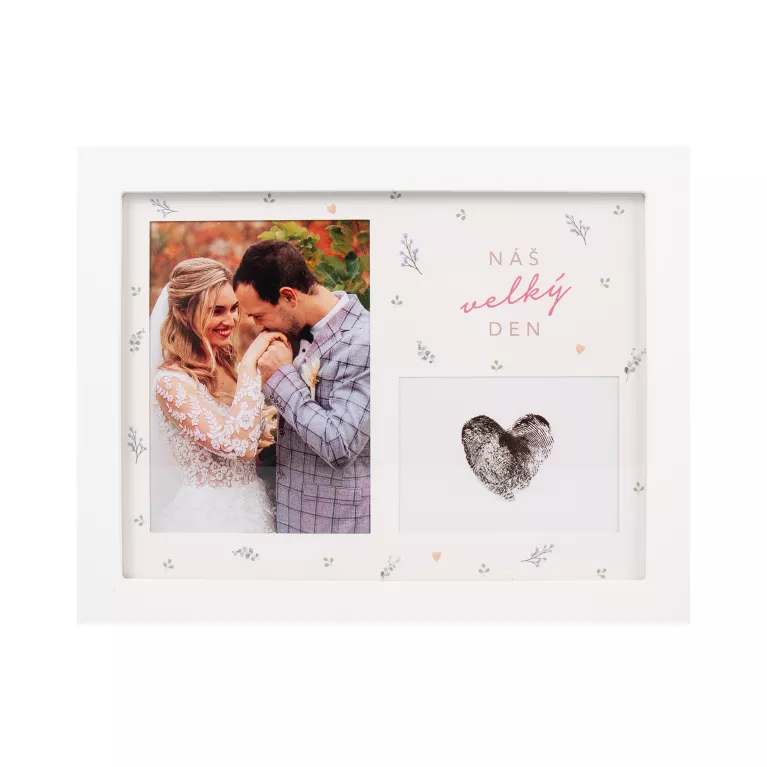 Svatební fotorámeček se sadou na otisky