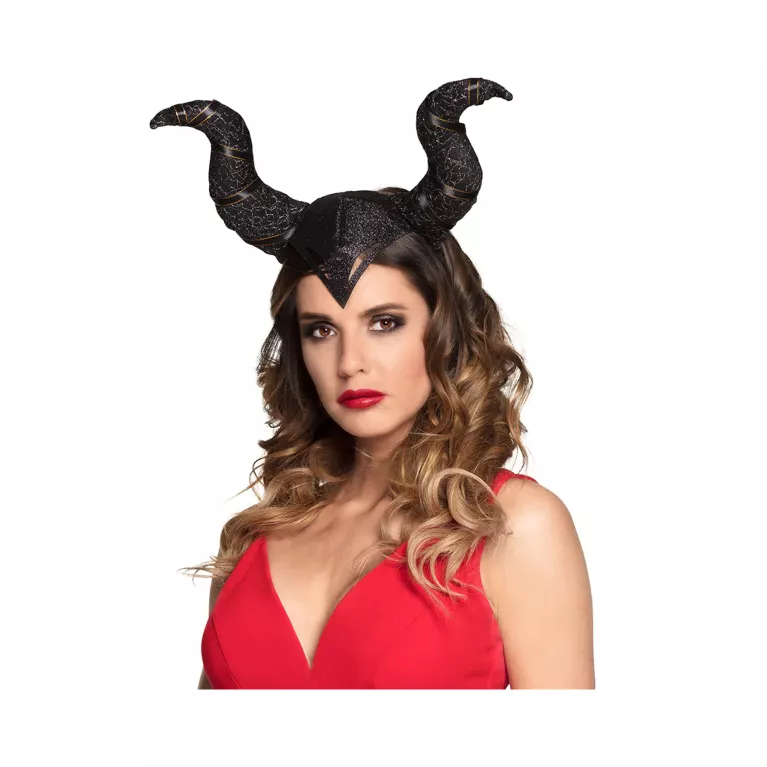 Čelenka černá rohy