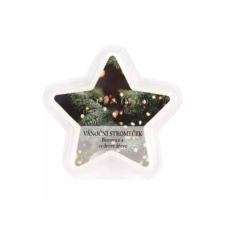 Vonný vosk hvězda - Vůně vánočního stromečku