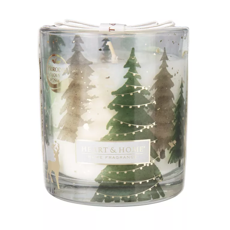 Svíčka s potiskem - Vánoční stromeček