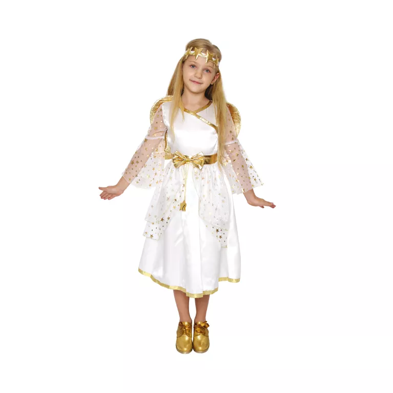 Kostým dětský Anděl se zlatými detaily