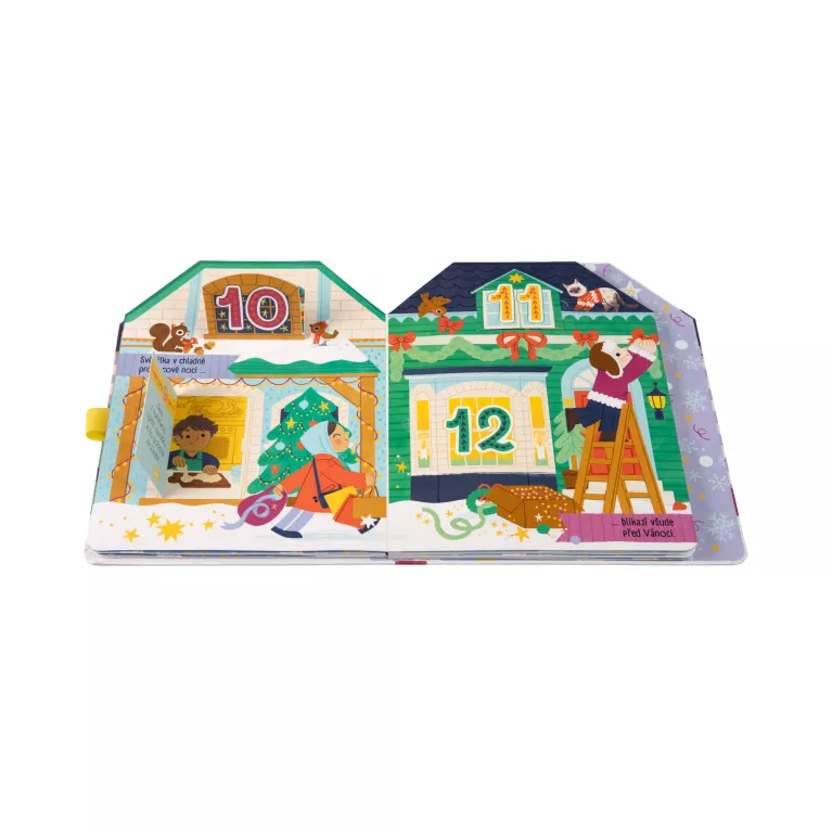 Vánoční městečko - Adventní okénková kniha