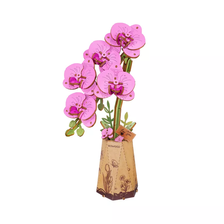 Dřevěná květina - Orchidej