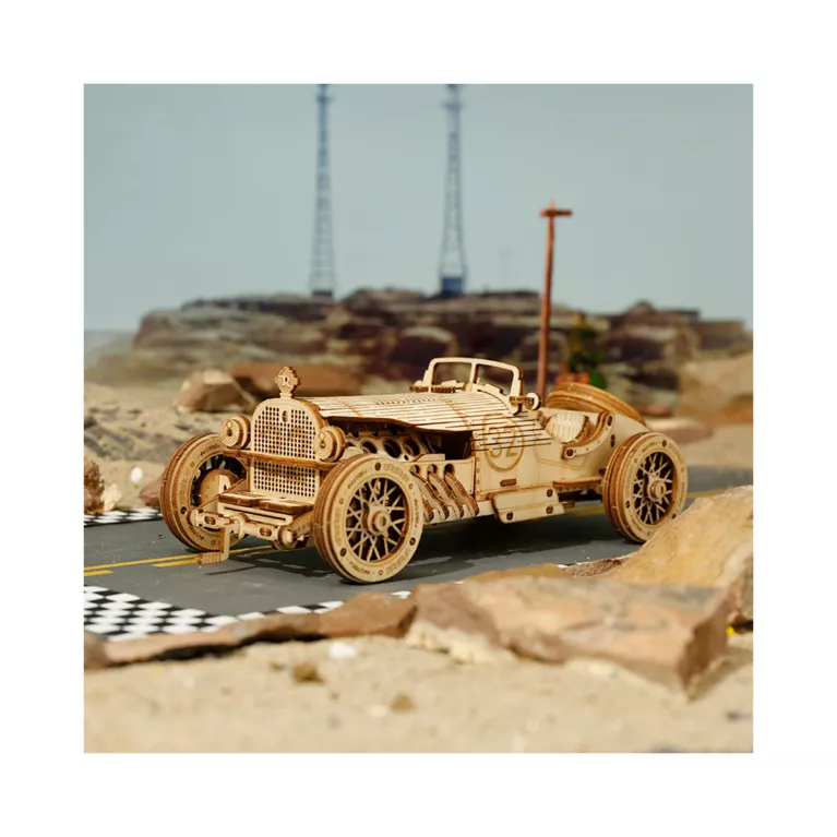 Dřevěný model - Závodní automobil