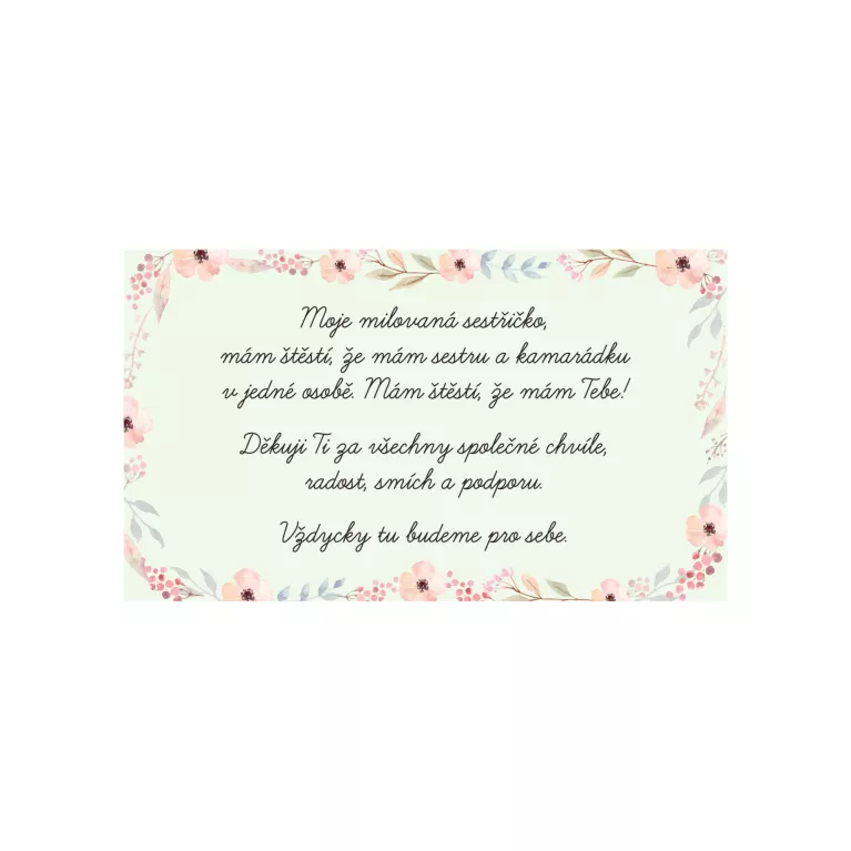 Vzkaz v láhvi - Pro sestru