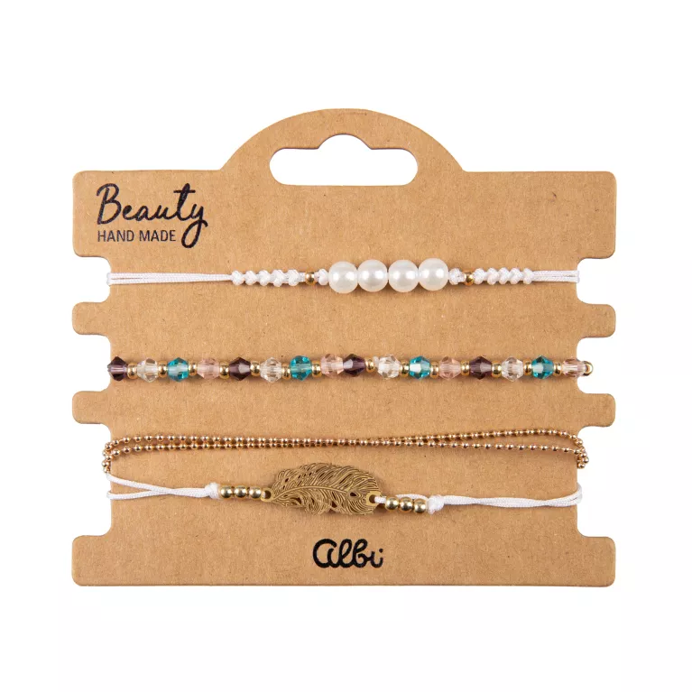 Náramky - Zlatý list