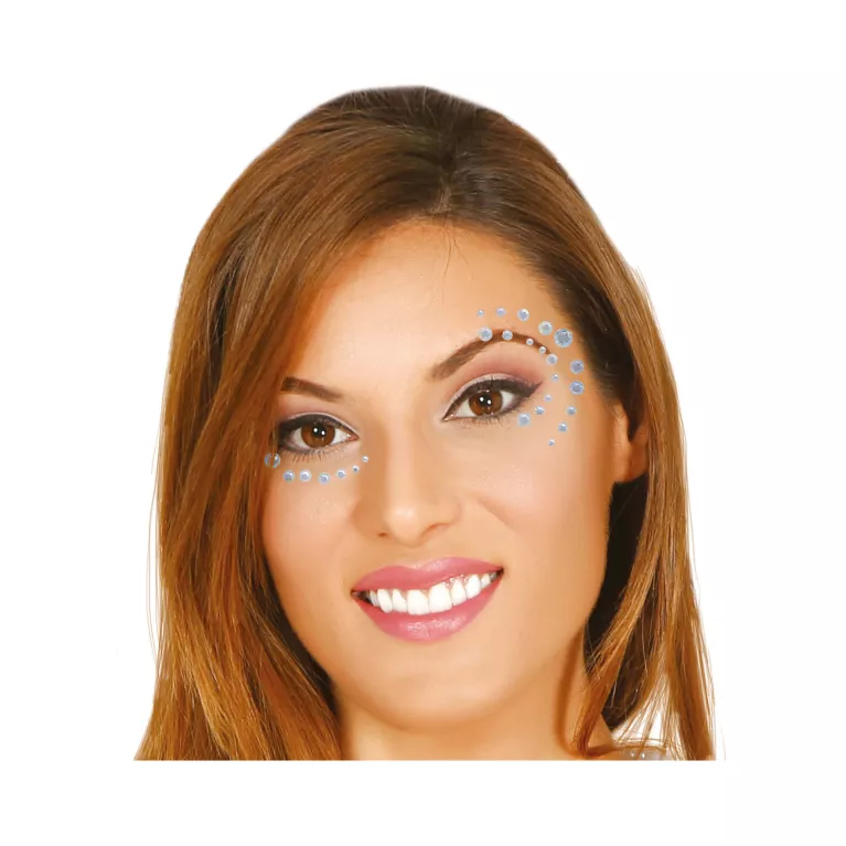 Kamínky na obličej stříbrné