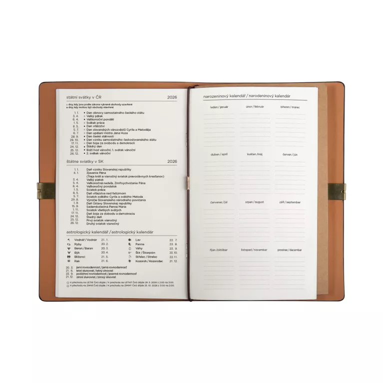 Luxusní diář - Luční květiny