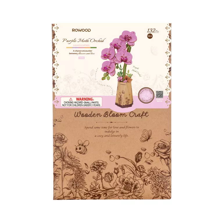 Dřevěná květina - Orchidej