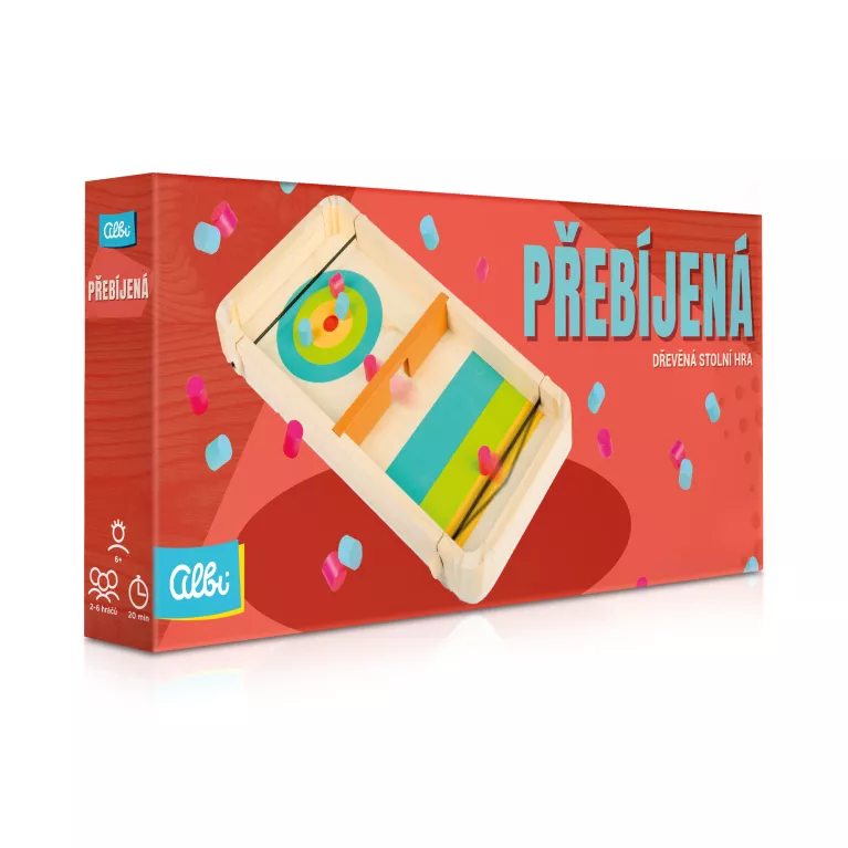 Přebíjená - Dřevěná stolní hra