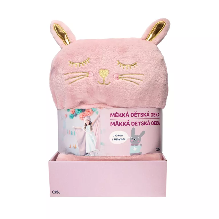 Dětská deka s kapucí - Králíček