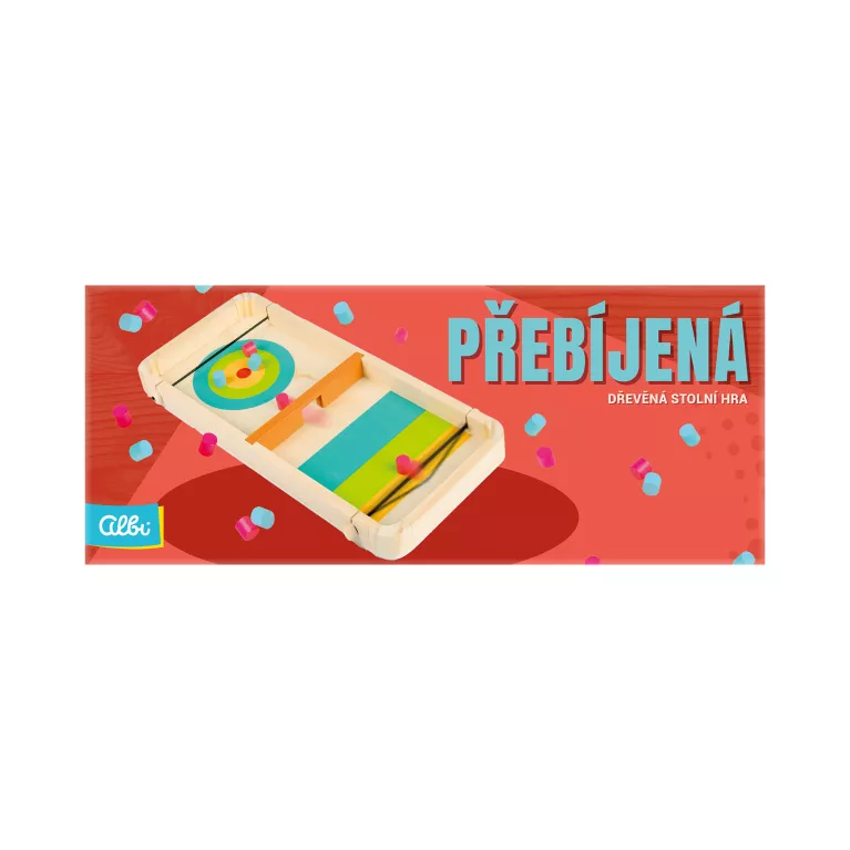 Přebíjená - Dřevěná stolní hra