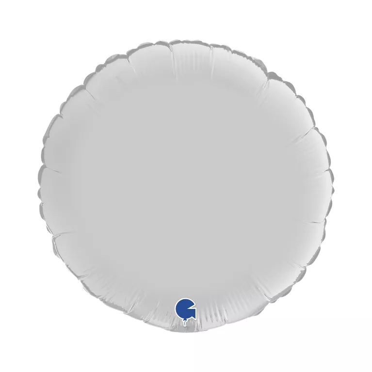 Balónek foliový kolo bílé