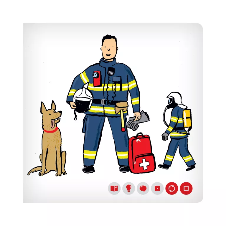 Minikniha povolání - Hasič