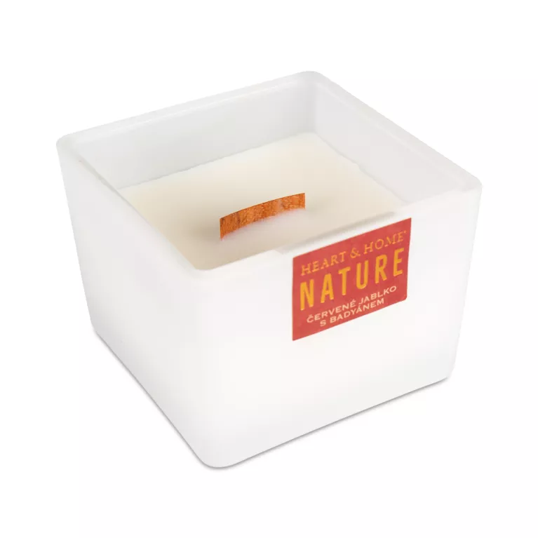 Velká XXL svíčka Heart and Home Nature - Červené jablko s badyánem