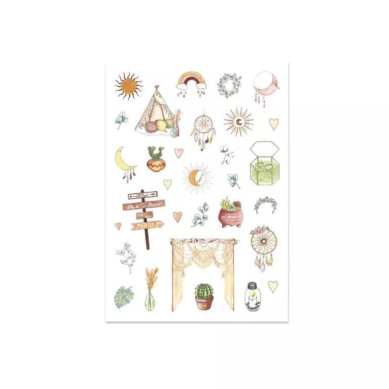 Samolepky pro svatební vzpomínky