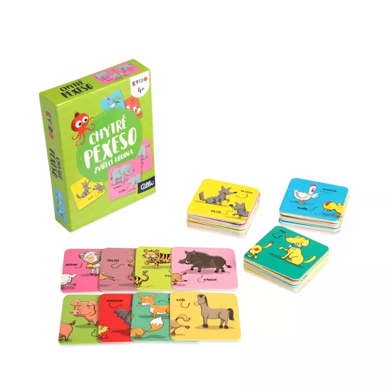 Chytré pexeso - Zvířecí rodina 2. vydání
