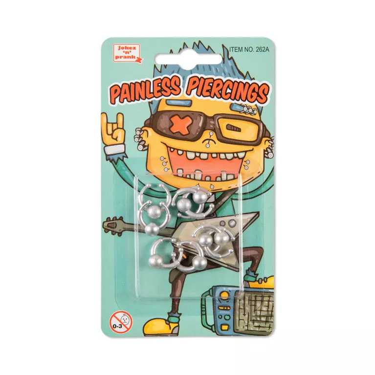 Falešný piercing s kuličkou 8 ks