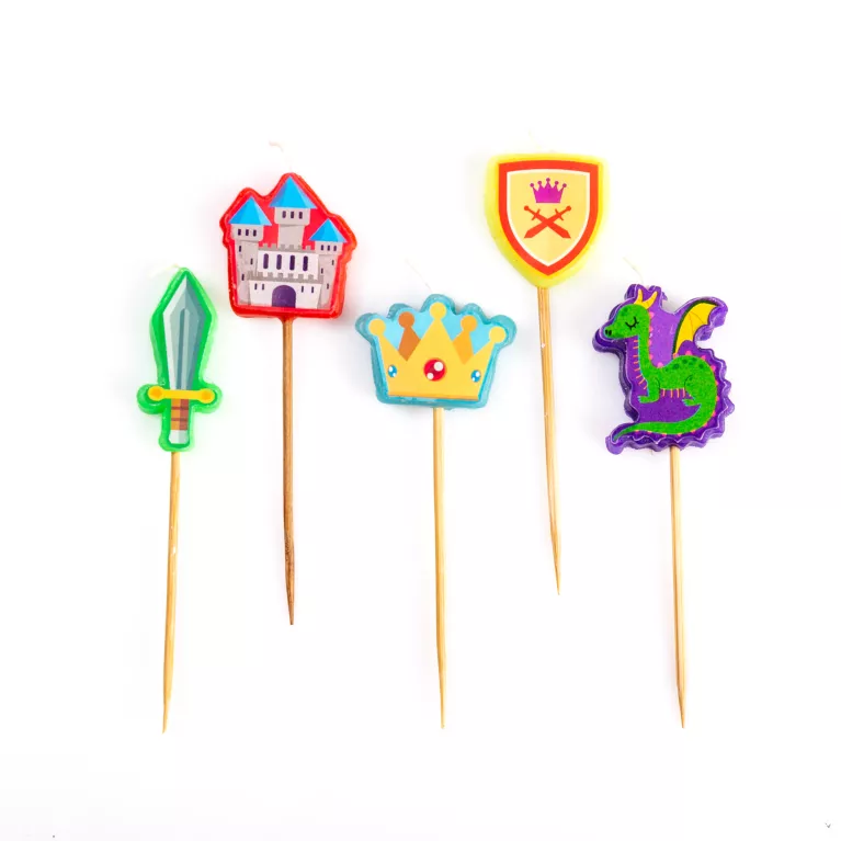 Sada dortových svíček - Rytíř