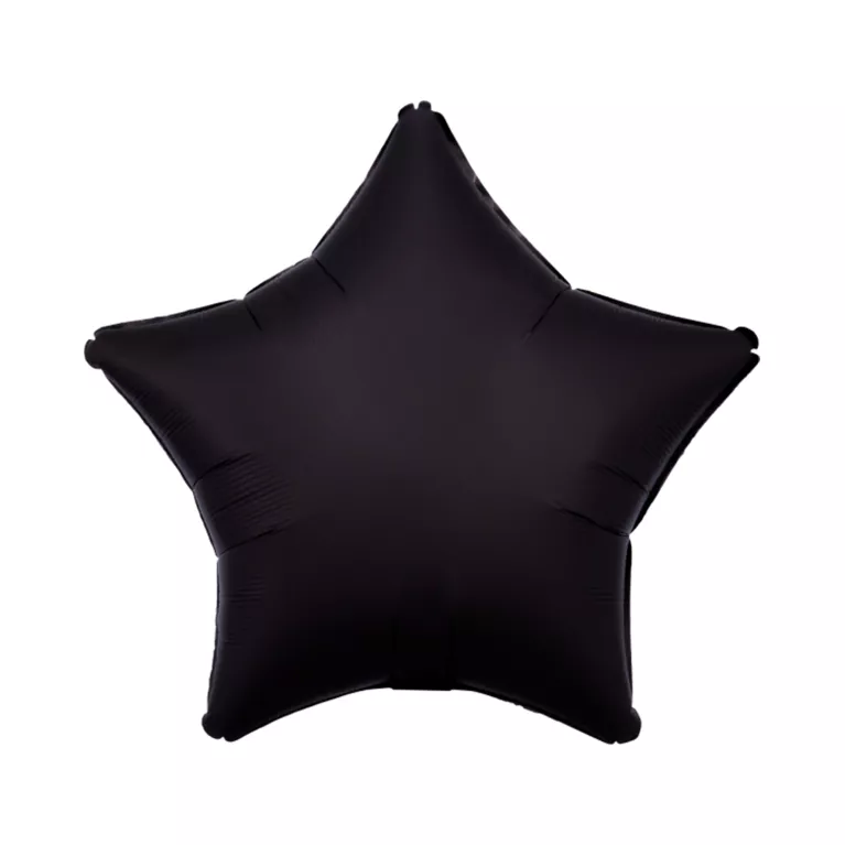 Balónek fóliový Hvězda černá matná