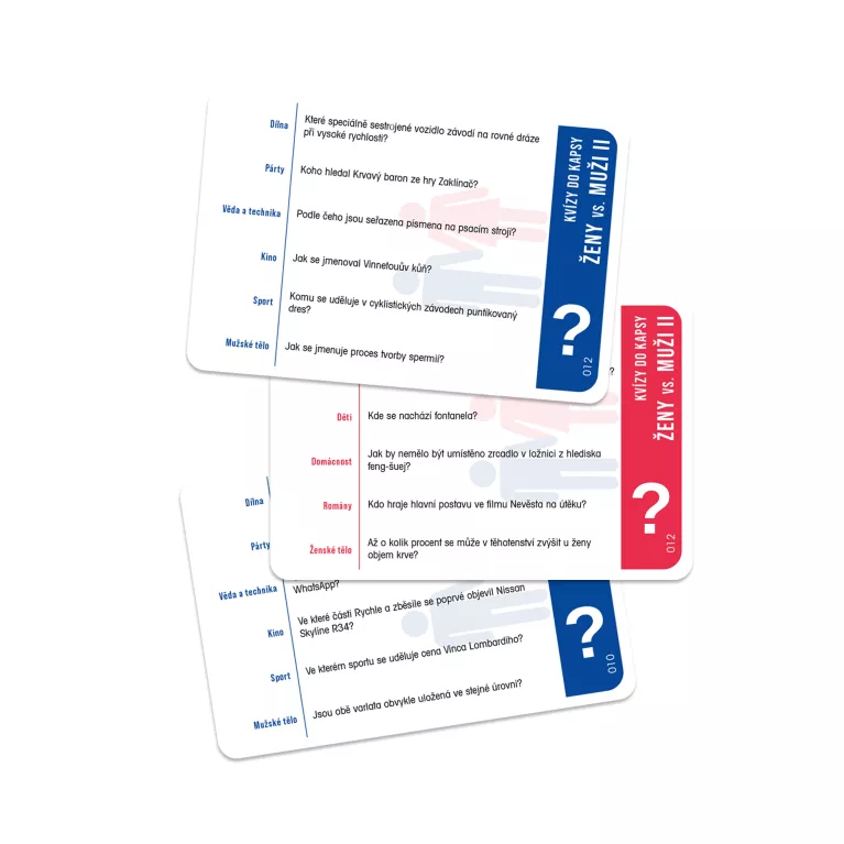 Kvízy do kapsy - Ženy vs. muži II