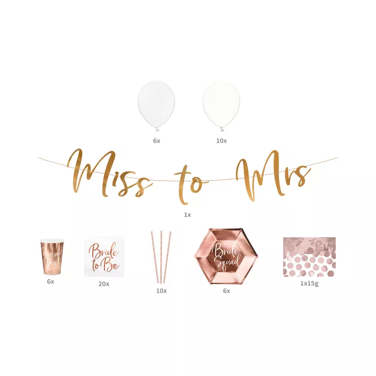 Set dekorací na rozlučku 60 ks