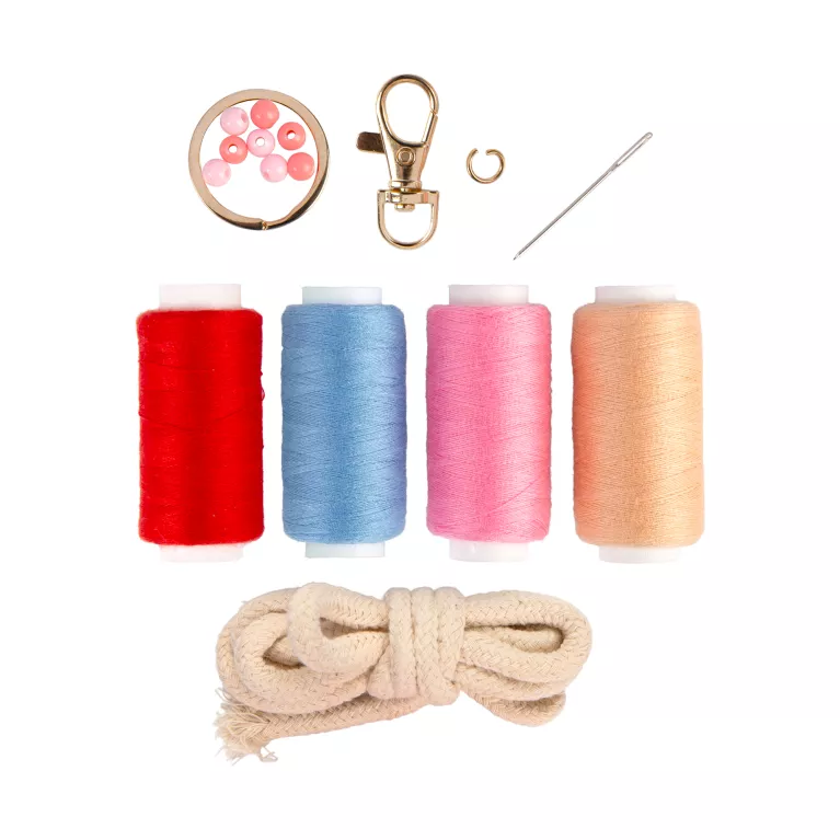 DIY Macrame klíčenka - Duha