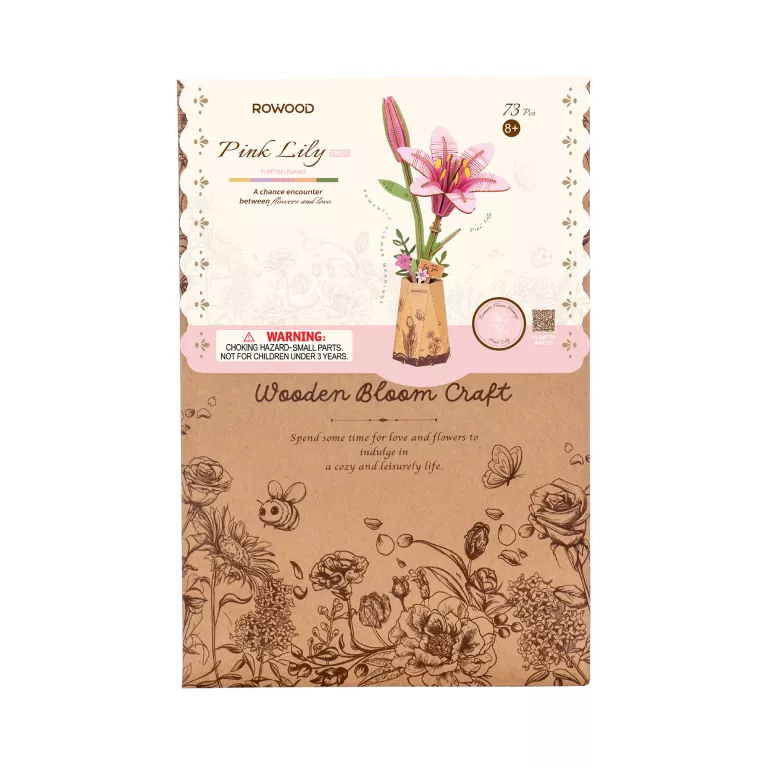 Dřevěná květina - Lilie