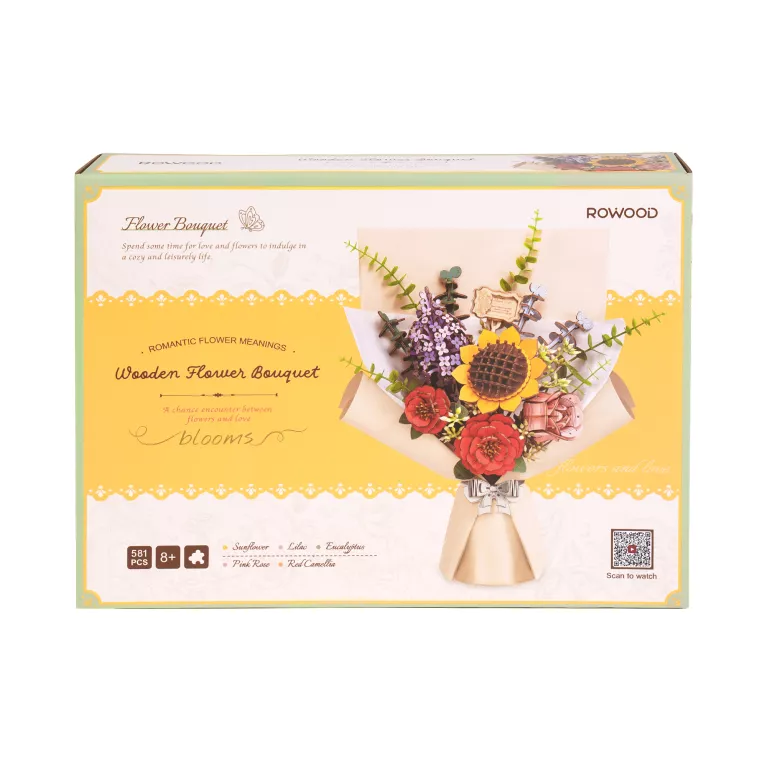 Dřevěné květiny - Kytice