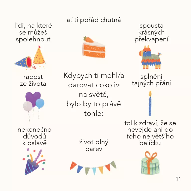 Minikniha - K narozeninám
