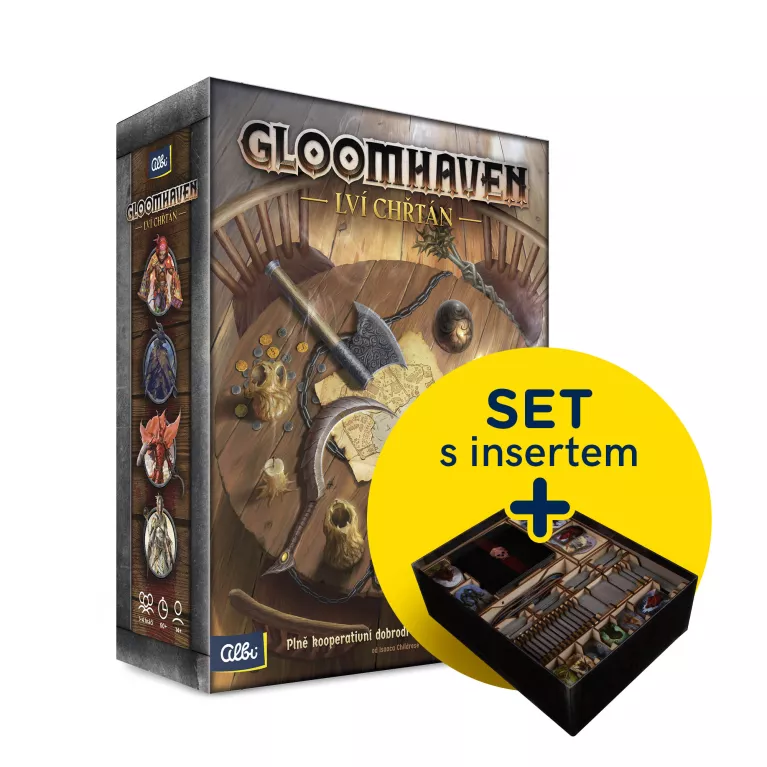 Výhodné balení - Gloomhaven: Lví chřtán + insert