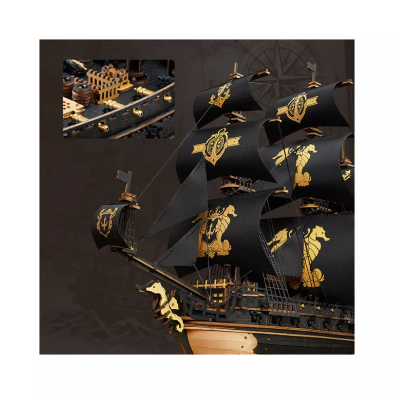 Dřevěný model - Barokní válečná loď