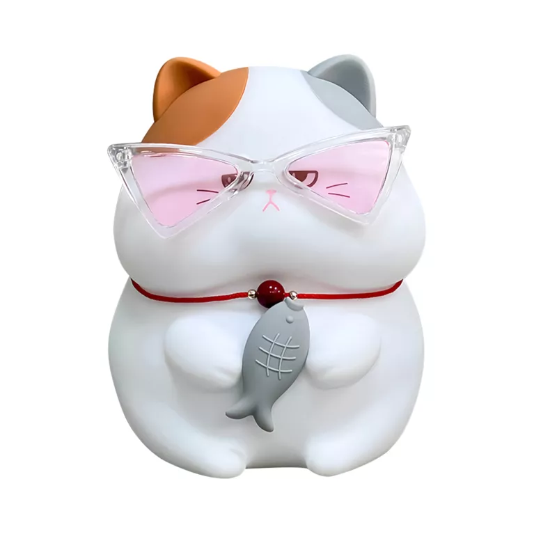 Dětská DIY silikonová lampička - Kočka