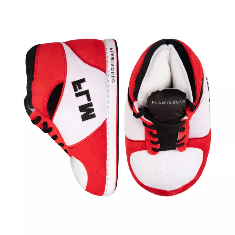 Červenobílé sneakers bačkory