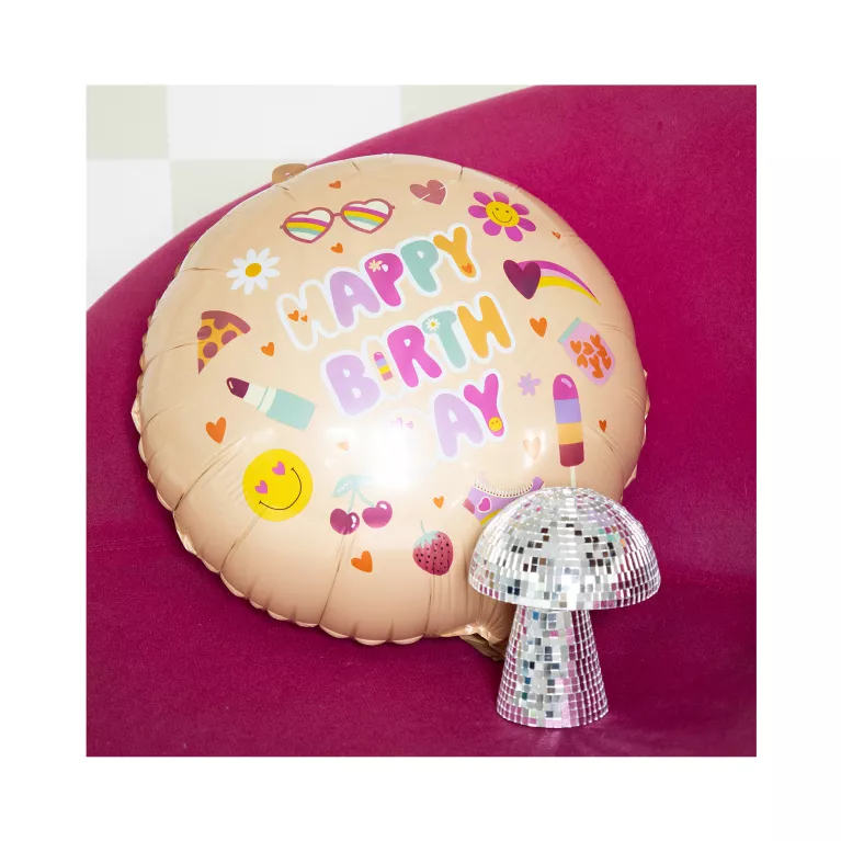 Balónek fóliový Boho Girlz Happy Birthday