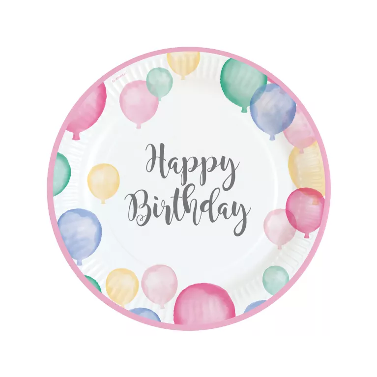 Párty Set Happy Birthday pastelové balónky 50 ks