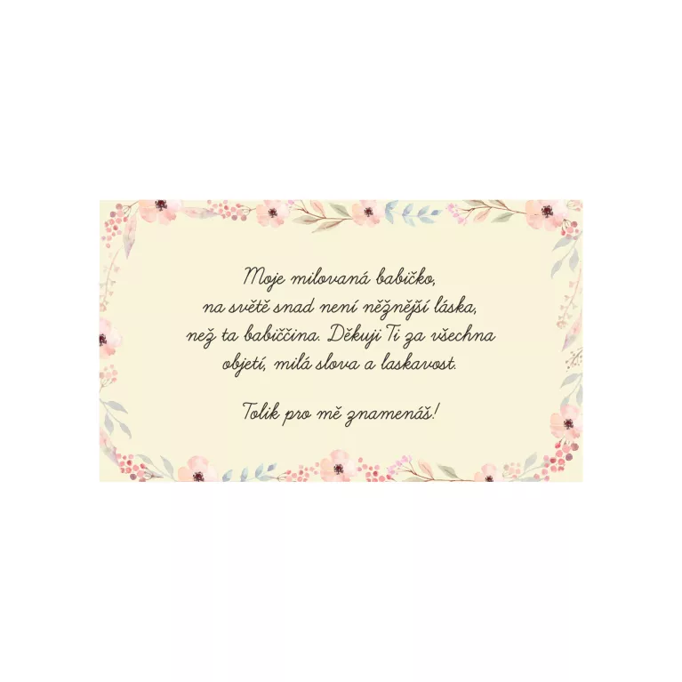 Vzkaz v láhvi - Pro babičku