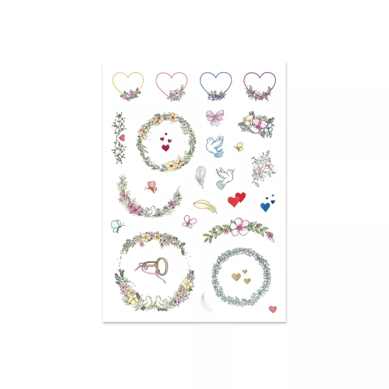 Samolepky pro svatební vzpomínky