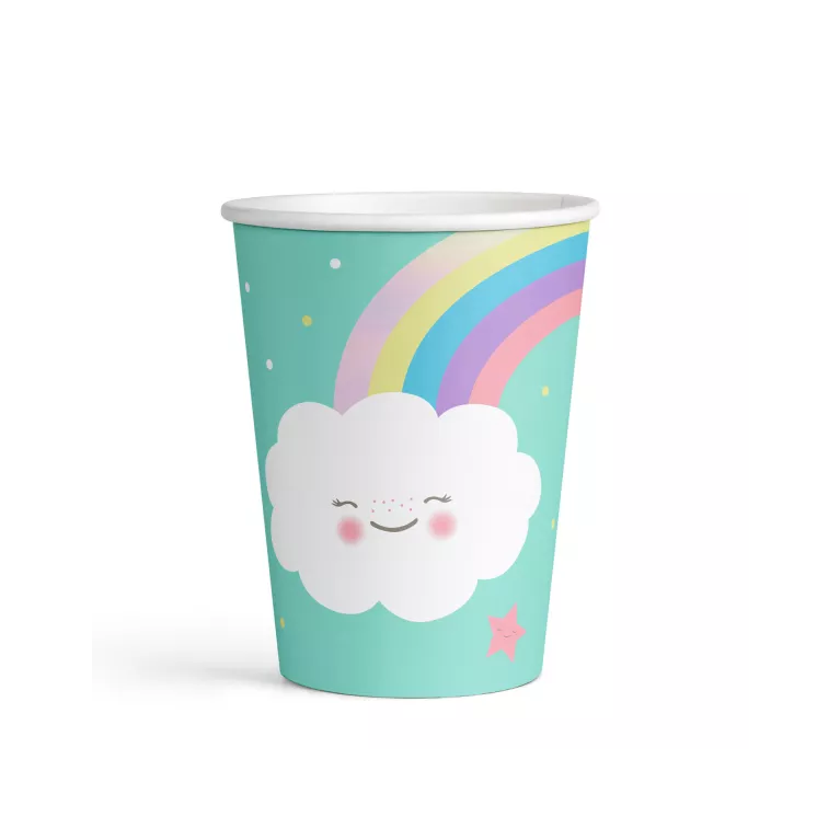 Párty Set Duha a mráčky 61 ks