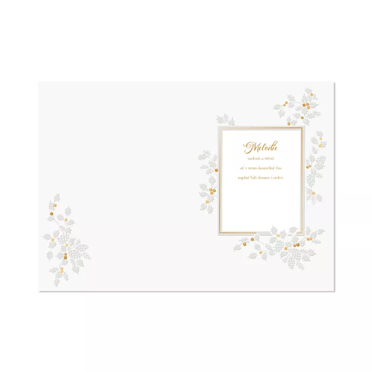 Hrací přání - Vánoční vesnička