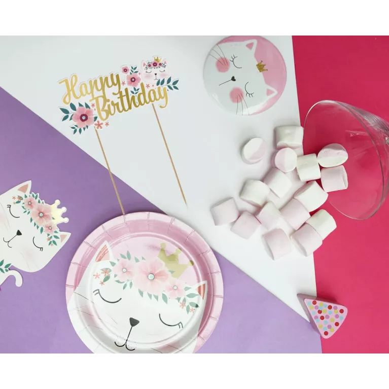 Talíře kočka 6 ks