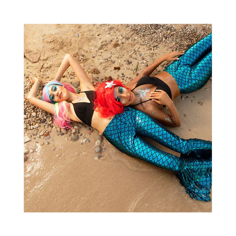 Paruka dlouhá duhová