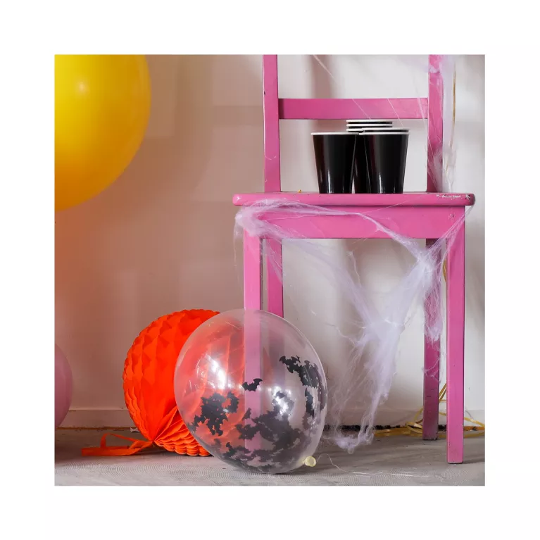 Balónky latexové s konfetami netopýři 4 ks